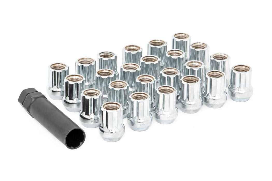 Rough Country M14 x 2.0 Lug Nut Set of 24 - Chrome - Open End