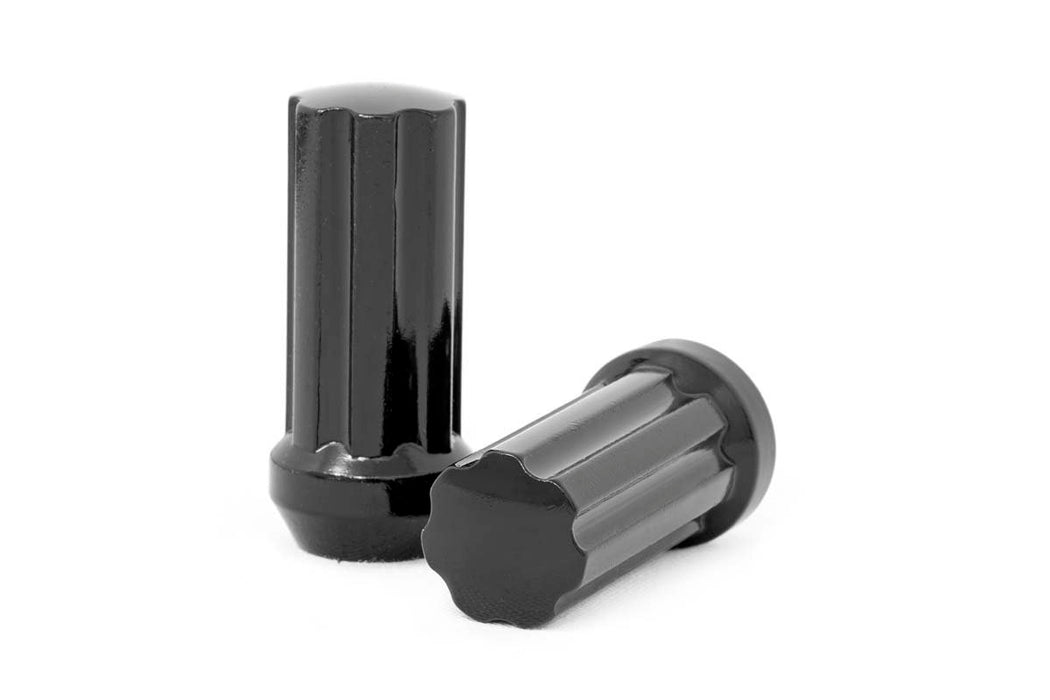 Rough Country M12 x 1.25 Lug Nut Set of 24 - Black