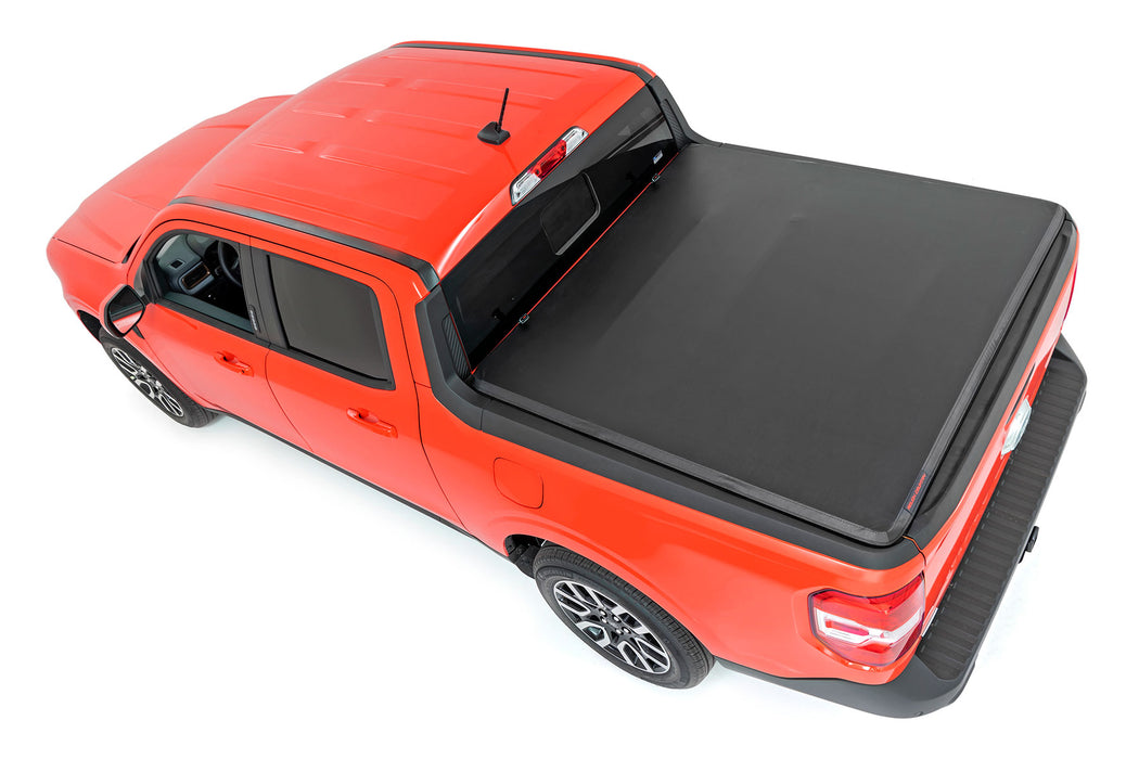 Rough Country Soft Tri-Fold Bed Cover - 4'6" Bed | Ford Maverick 2WD/4WD (2022-2026) | P/N 41534600A