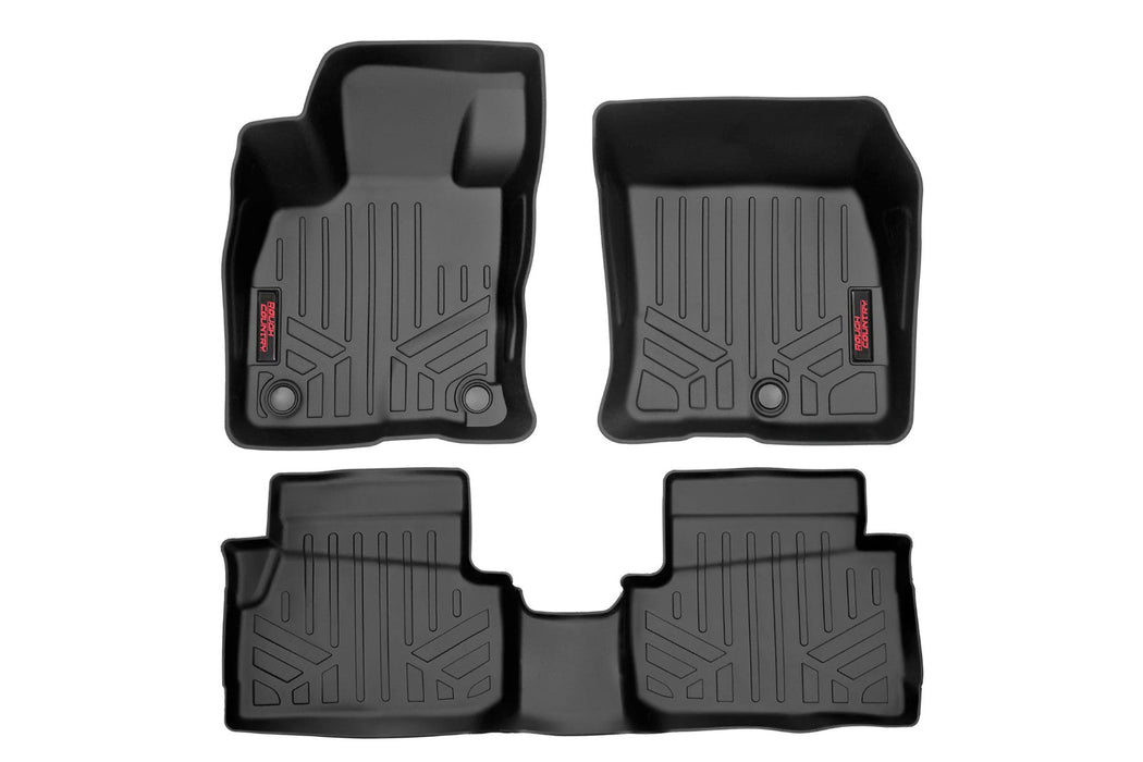 Rough Country Floor Mats, Front and Rear, Ford Maverick 2WD/4WD (2022-2025)