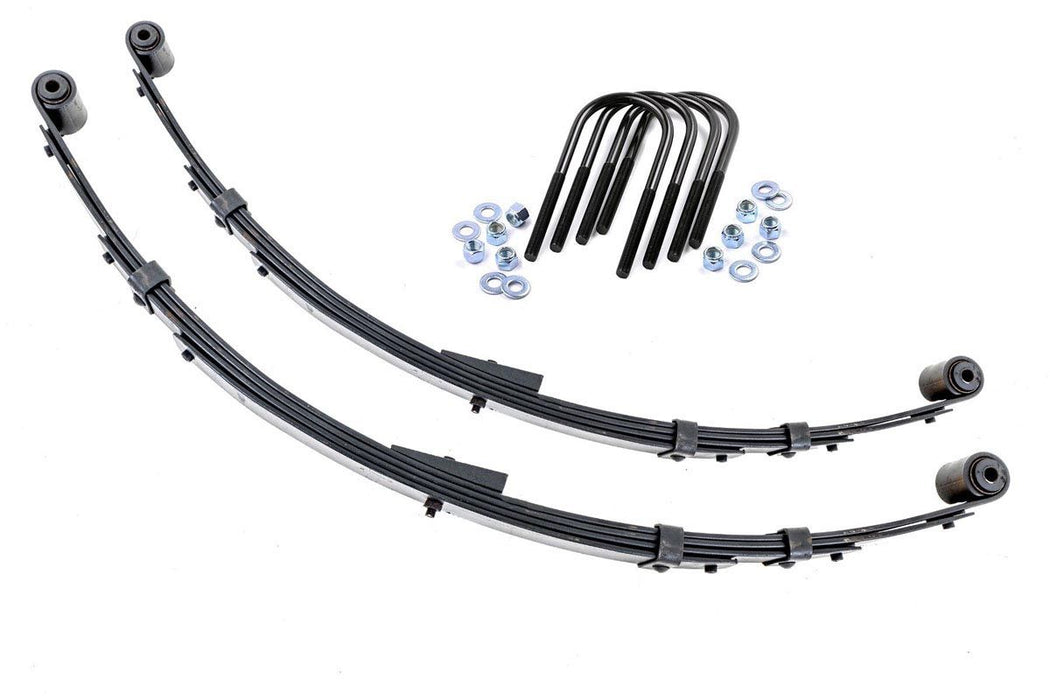 Rough Country Rear Leaf Springs, 4" Lift, Pair, Jeep Wrangler YJ 4WD (1987-1995)