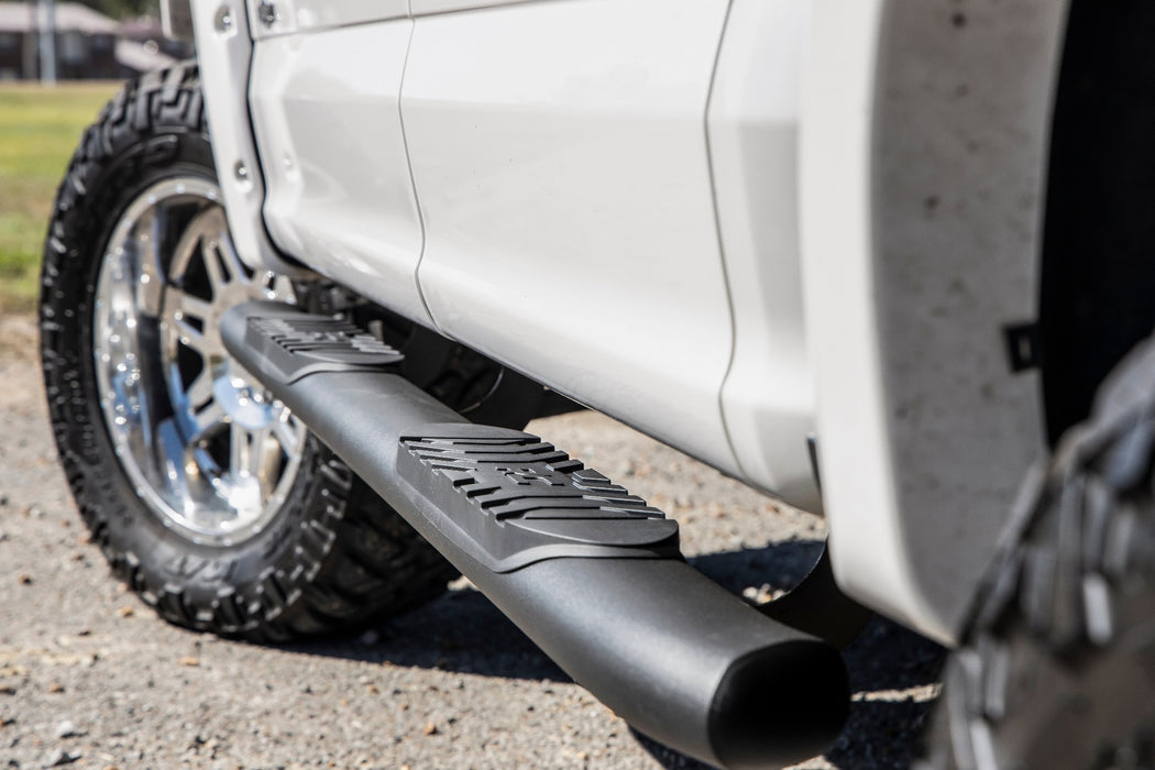 Rough Country Oval Nerf Step, Crew Cab, Black, Ford F-150/Lightning/F-250/F-350/Raptor (2015-2025), view 2