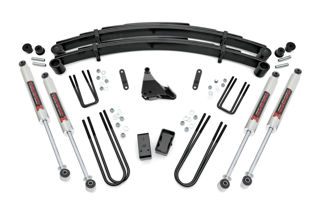 Rough Country 4 Inch Lift Kit, Rear Blocks, M1, Ford F-250/F-350 Super Duty 4WD (1999-2004)
