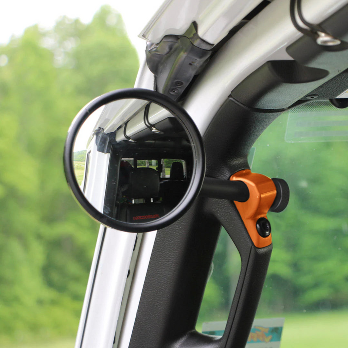 **2024** JL/JLU A-Pillar Side Jeep Mirrors with Base Mount Driver AND Passenger