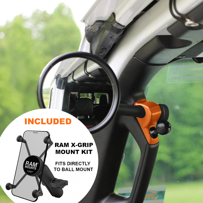 **2024** Gladiator / JT A-Pillar Side Jeep Mirrors with Base Mount Driver AND Passenger (Copy)