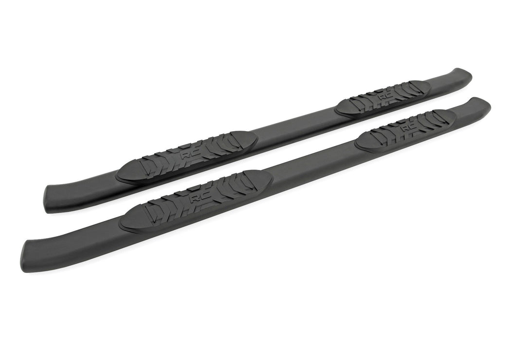Rough Country Oval Nerf Step, Double Cab, Black, Toyota Tacoma 2WD/4WD (2005-2023), view 3