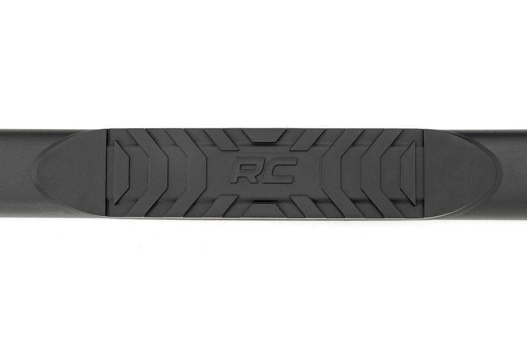 Rough Country Oval Nerf Step, Double Cab, Black, Toyota Tacoma 2WD/4WD (2005-2023), view 4