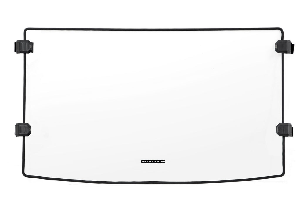 Rough Country Full Windshield - Scratch Resistant - Mid Size | Polaris Ranger 500/Ranger 800 Mid-Size