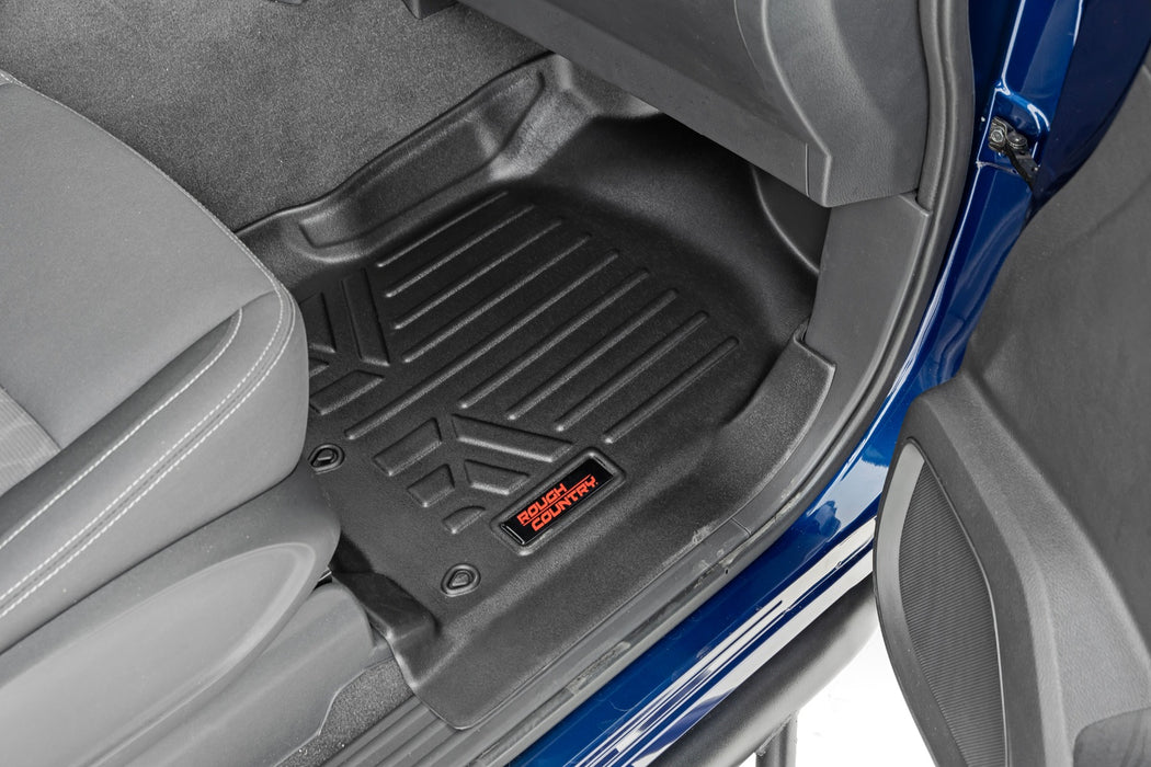 Rough Country Floor Mats, FR & RR, Crew Cab, Nissan Titan (2017-2024)/Titan XD (2016-2024), view 2