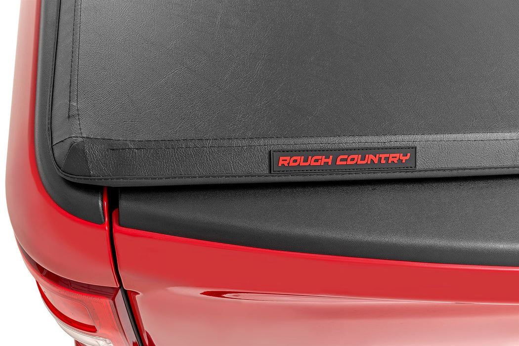 Rough Country Soft Tri-Fold Bed Cover, 5'7" Bed, Ford F-150 (2015-2020)/Raptor (2017-2020), view 5