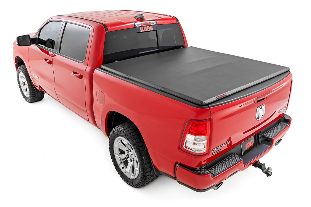 Rough Country Soft Tri-Fold Bed Cover - 5'7" Bed | Ram 1500 (19-26)/1500 TRX (21-24)