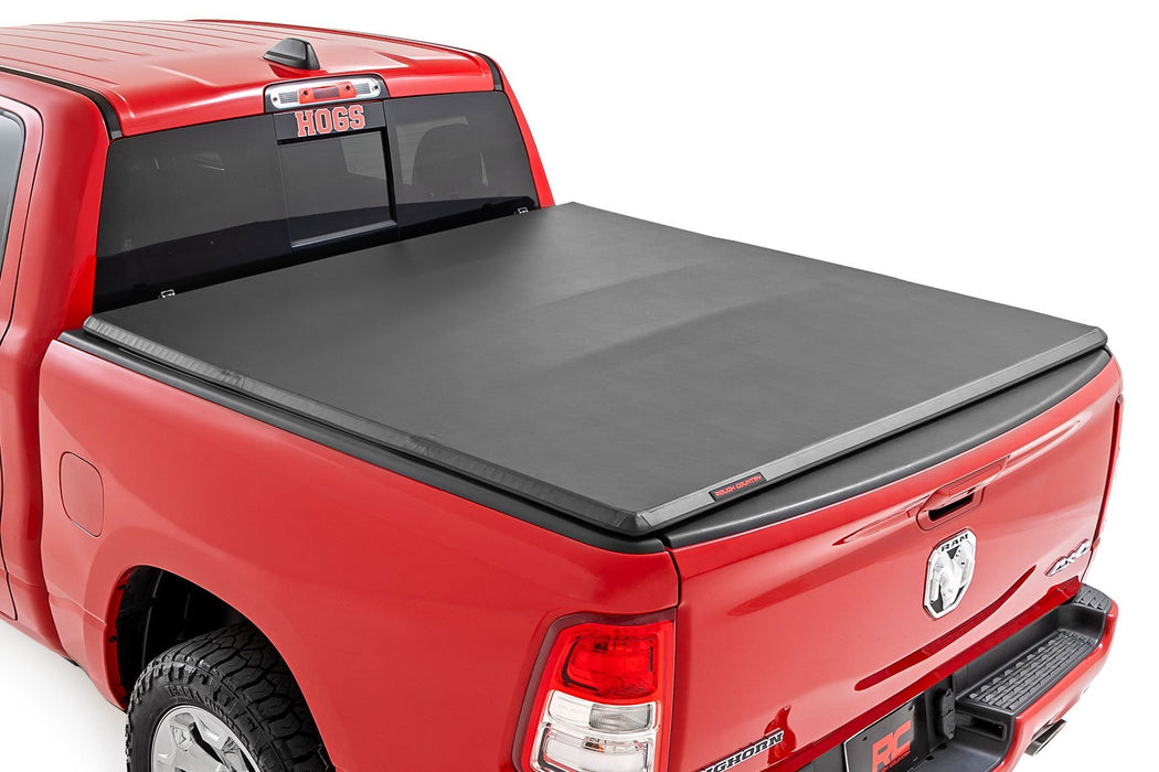 Rough Country Soft Tri-Fold Bed Cover - 6'4" Bed | Ram 1500 (19-25)/1500 TRX (21-24)