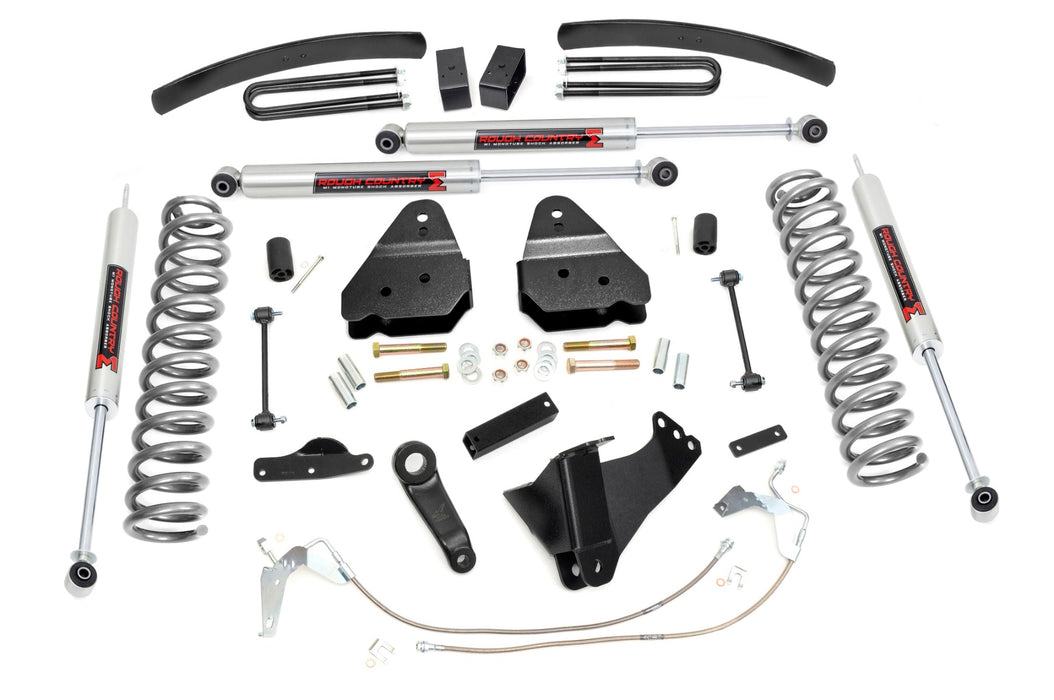 Rough Country 6 Inch Lift Kit, Gas, M1, Ford F-250/F-350 Super Duty 4WD (2008-2010)