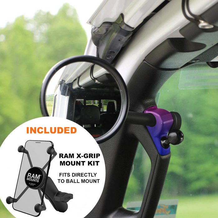 **2024** Gladiator / JT A-Pillar Side Jeep Mirrors with Base Mount Driver AND Passenger (Copy)