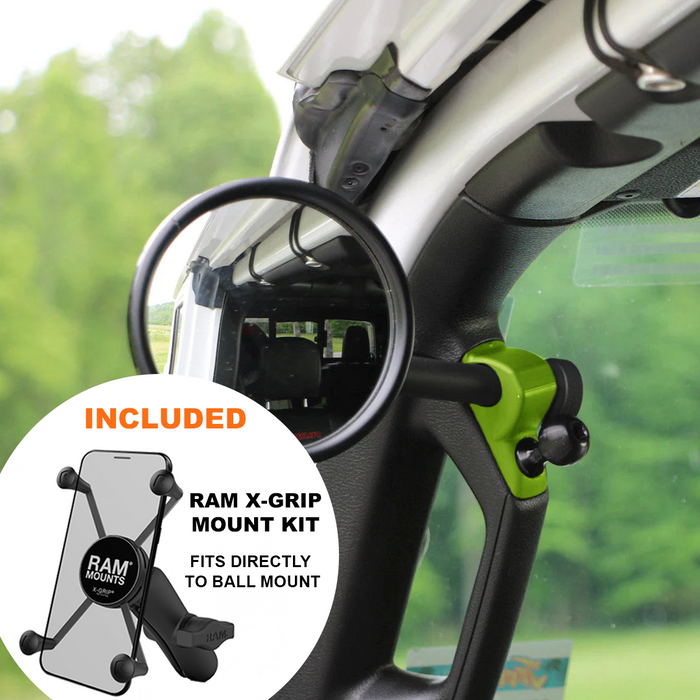 **2024** Gladiator / JT A-Pillar Side Jeep Mirrors with Base Mount Driver AND Passenger (Copy)