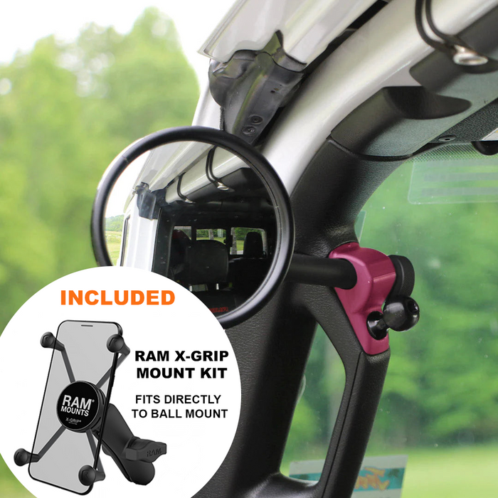 **2024** Gladiator / JT A-Pillar Side Jeep Mirrors with Base Mount Driver AND Passenger (Copy)