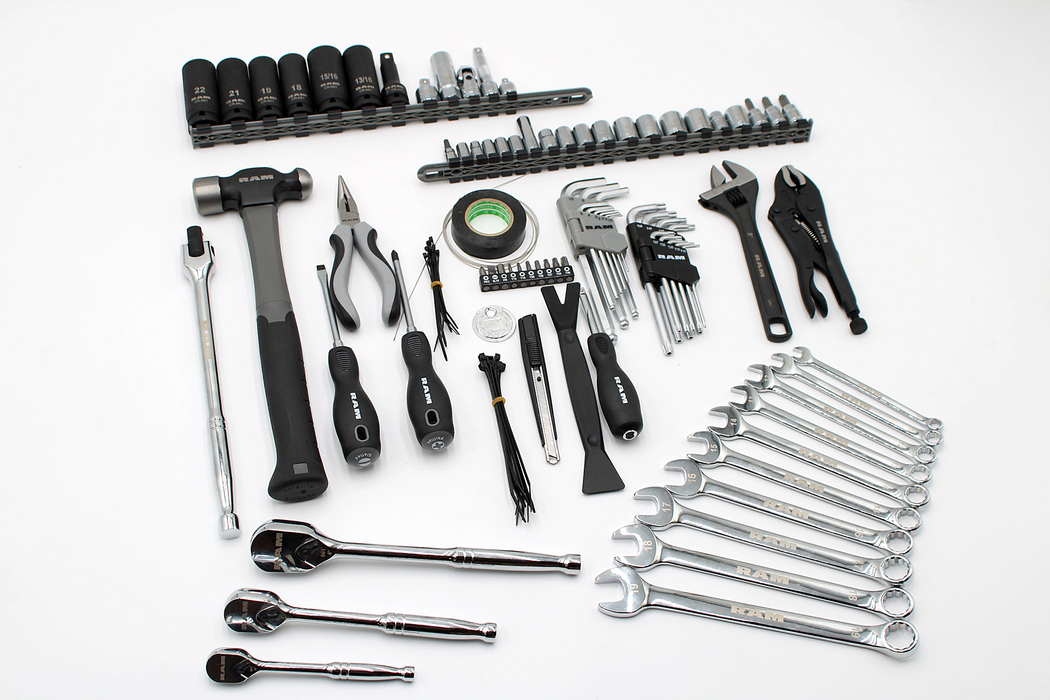 RAM 90-Piece Tool Roll Kit, 1/2 in Drive, Alltrade