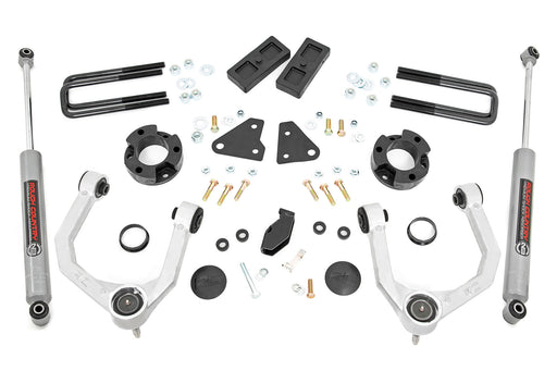Rough Country 3.5 Inch Lift Kit, N3, Cast Steel Knuckles, Ford Ranger 4WD (2019-2023)