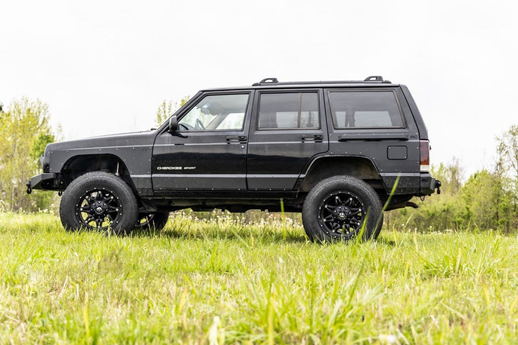 Rough Country 3 Inch Lift Kit, RR Springs, Jeep Cherokee XJ 2WD/4WD (1984-2001), view 5
