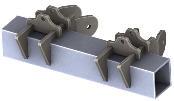 Rockwell Lower Control Arm Brackets With Shock Tabs Pair