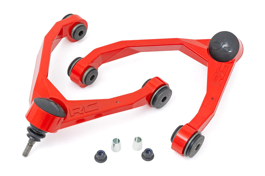Rough Country Red Forged Upper Control Arms, 2.5-3.5 Inch Lift, Chevy/GMC 1500 Truck & SUV (2007-2018 & Classic)