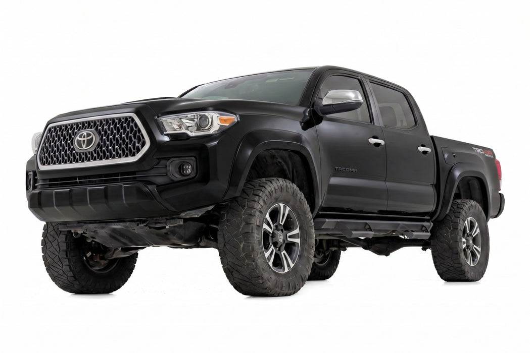 Rough Country Fender Flares, Sport, 202 Black Onyx, Toyota Tacoma 2WD/4WD (2016-2023), view 3