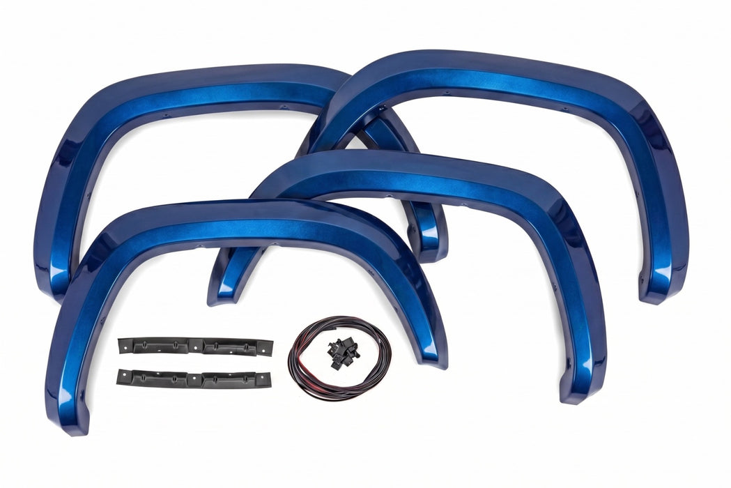 Rough Country Fender Flares, Sport, 8T0 Blazing Blue, Toyota Tacoma 2WD/4WD (2016-2023), view 3