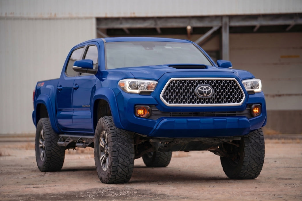 Rough Country Fender Flares, Sport, 8T0 Blazing Blue, Toyota Tacoma 2WD/4WD (2016-2023), view 6