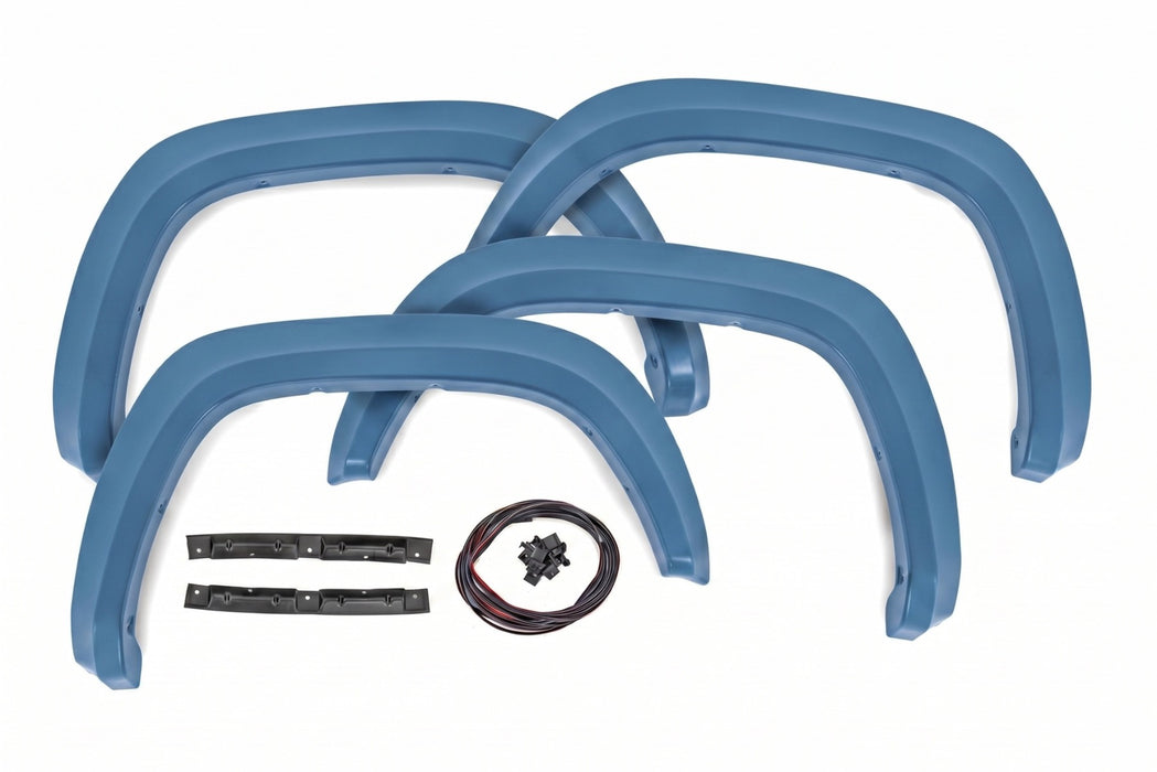 Rough Country Fender Flares, Sport, 8W2 Cavalry Blue, Toyota Tacoma 2WD/4WD (2016-2023), view 3