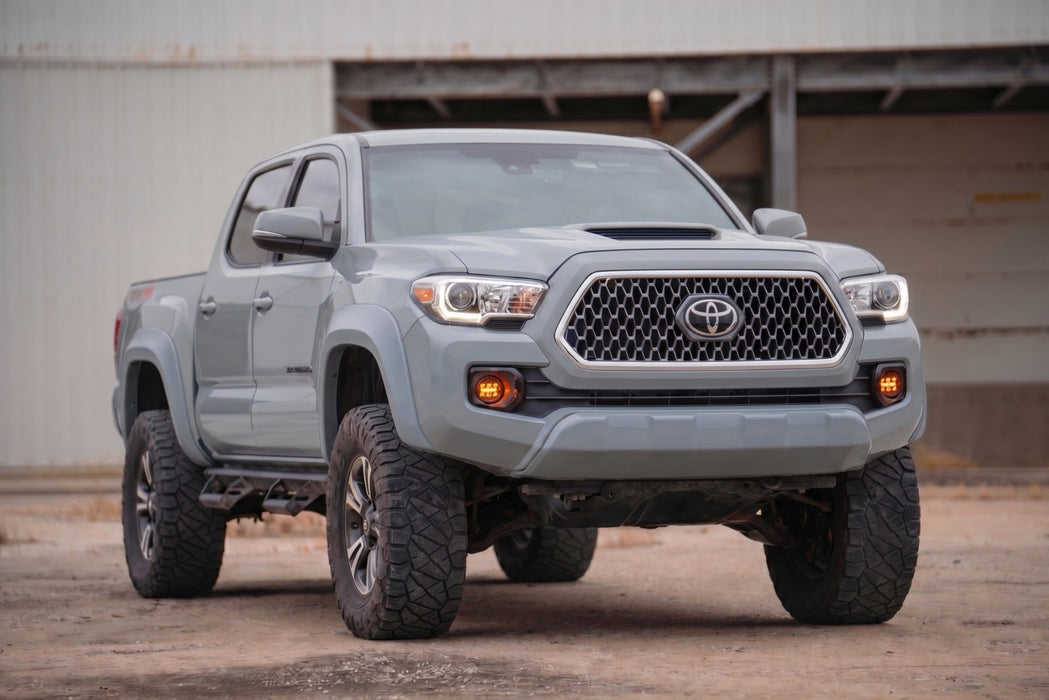 Rough Country Fender Flares, Sport, 1H5 Cement, Toyota Tacoma (2016-2023), view 4