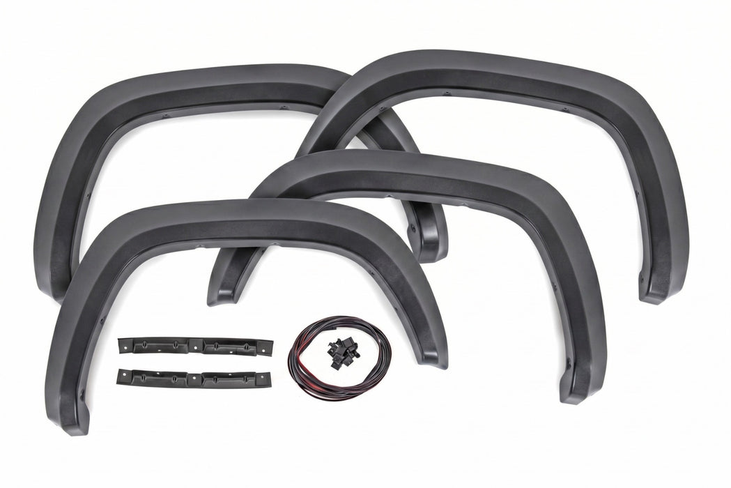 Rough Country Fender Flares, Sport, 1G3 Magnetic Grey, Toyota Tacoma 2WD/4WD (2016-2023), view 4