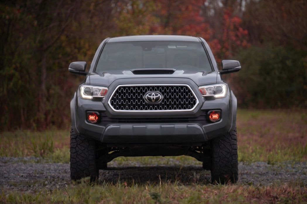 Rough Country Fender Flares, Sport, 1G3 Magnetic Grey, Toyota Tacoma 2WD/4WD (2016-2023), view 6