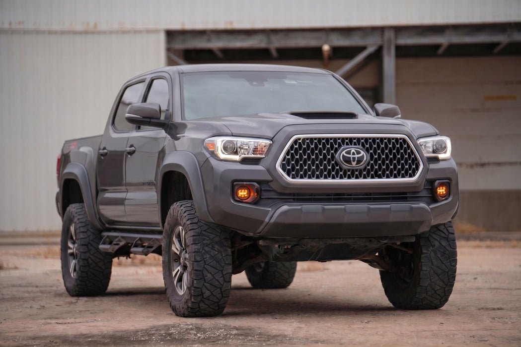 Rough Country Fender Flares, Sport, 1G3 Magnetic Grey, Toyota Tacoma 2WD/4WD (2016-2023), view 5