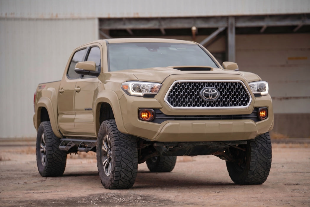 Rough Country Fender Flares, Sport, 4V6 Quicksand, Toyota Tacoma (2016-2023), view 4