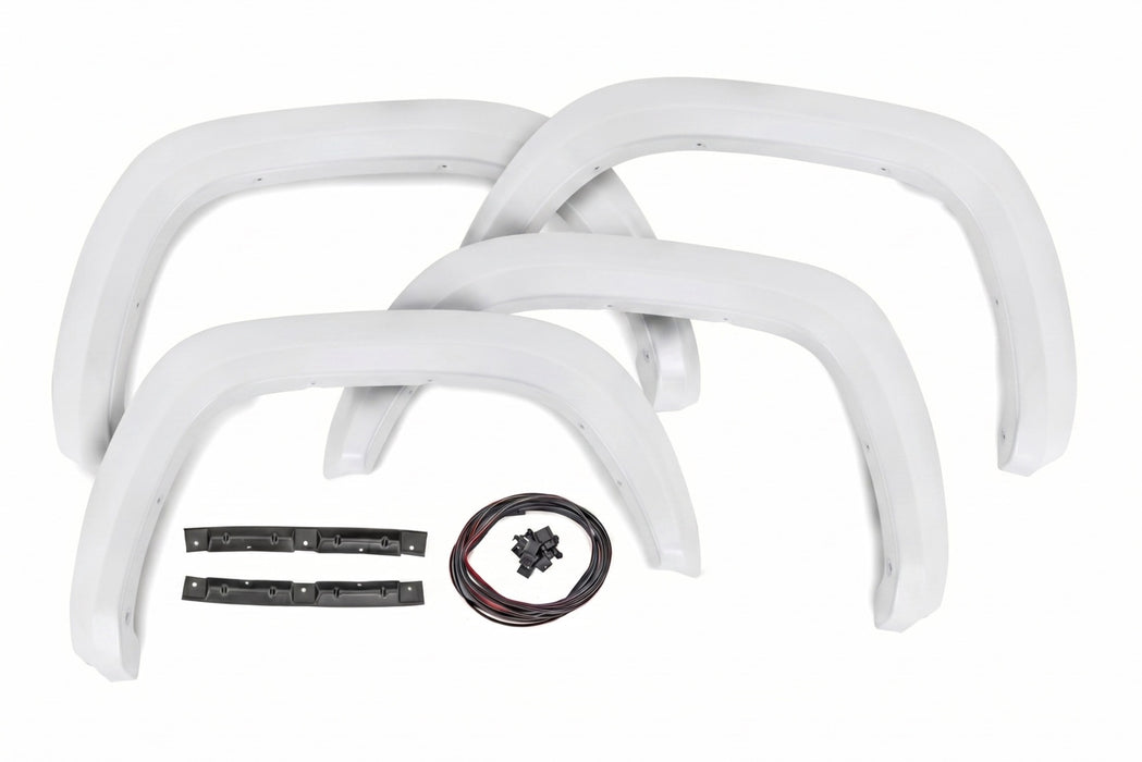Rough Country Fender Flares, Sport, O40 Super White, Toyota Tacoma 2WD/4WD (2016-2023), view 4