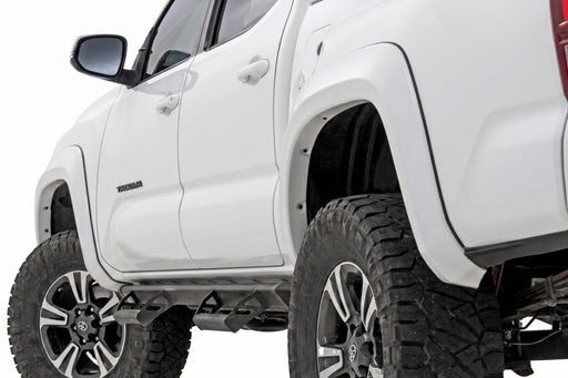 Rough Country Fender Flares, Sport, O40 Super White, Toyota Tacoma 2WD/4WD (2016-2023), view 2