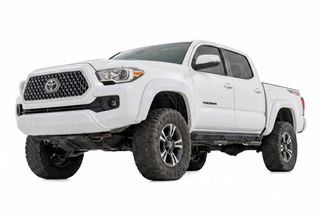 Rough Country Fender Flares, Sport, O40 Super White, Toyota Tacoma 2WD/4WD (2016-2023), view 3