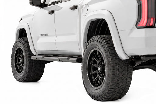 Rough Country Fender Flares, Sport, White, Toyota Tundra 2WD/4WD (2022-2025), view 2
