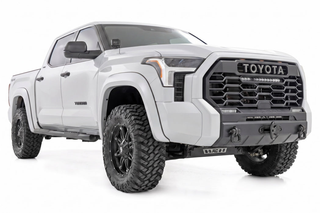 Rough Country Fender Flares, Sport, White, Toyota Tundra 2WD/4WD (2022-2025), view 3