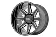 Rough Country 91M Series Wheel/One-Piece/Gloss Black/20x12/6x5.5/-44mm