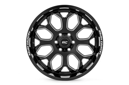 Rough Country 96 Series Wheel/One-Piece/Gloss Black/20x9/6x5.5/-12mm, view 2
