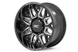 Rough Country 86 Series Wheel/One-Piece/Gloss Black/20x10/8x170/-19mm