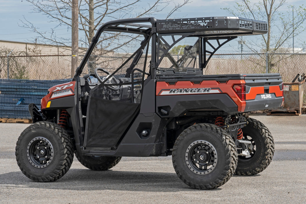 Rough Country Cargo Rack, Dual 2" Black LED Pairs, Flush Mount, Polaris Ranger XP 1000, view 6