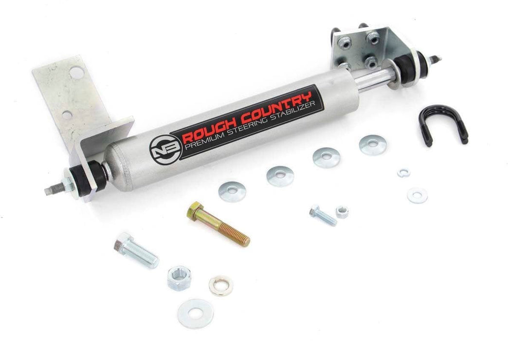 Rough Country N3 Steering Stabilizer, 0-3 Inch Lift, Chevy/GMC 1500 Truck/Tahoe/Yukon 4WD