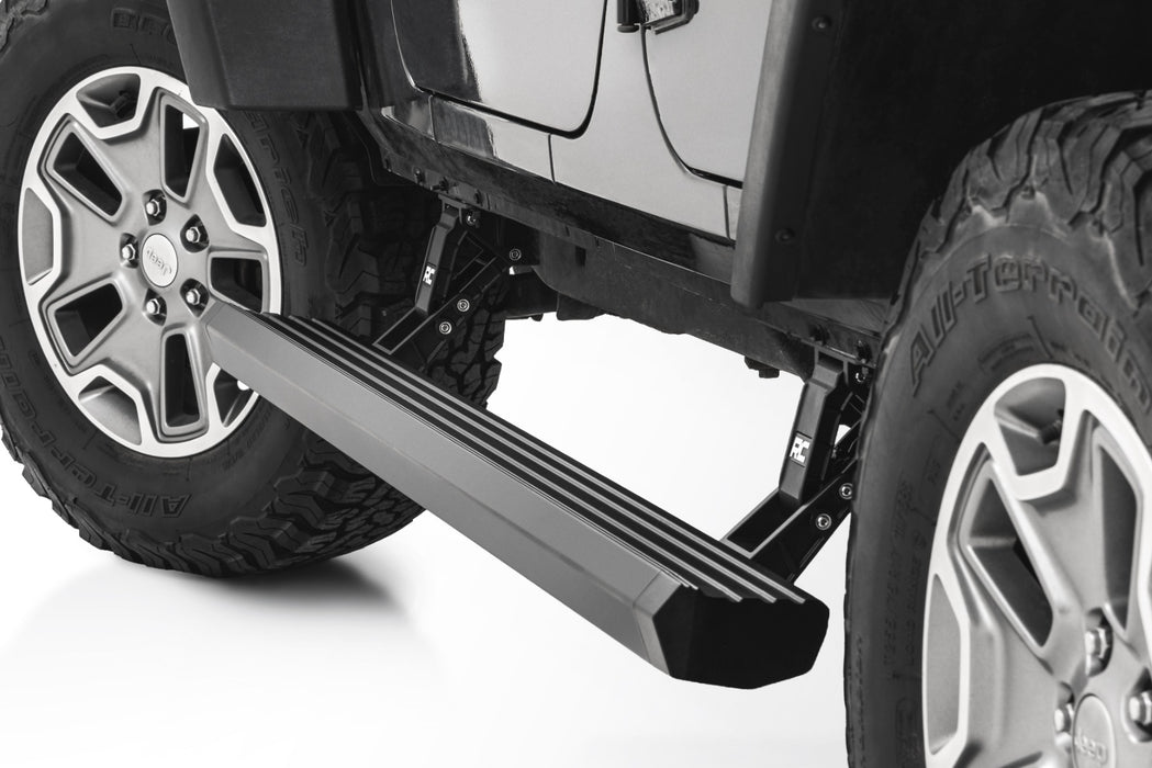 Rough Country Power Running Boards 4 Door Jeep Wrangler Unlimited 2WD/4WD (2007-2018)