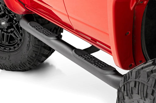 Rough Country Nerf Steps, 3-Inch Tube, 4-Door, Ford Bronco 4WD (2021-2026)