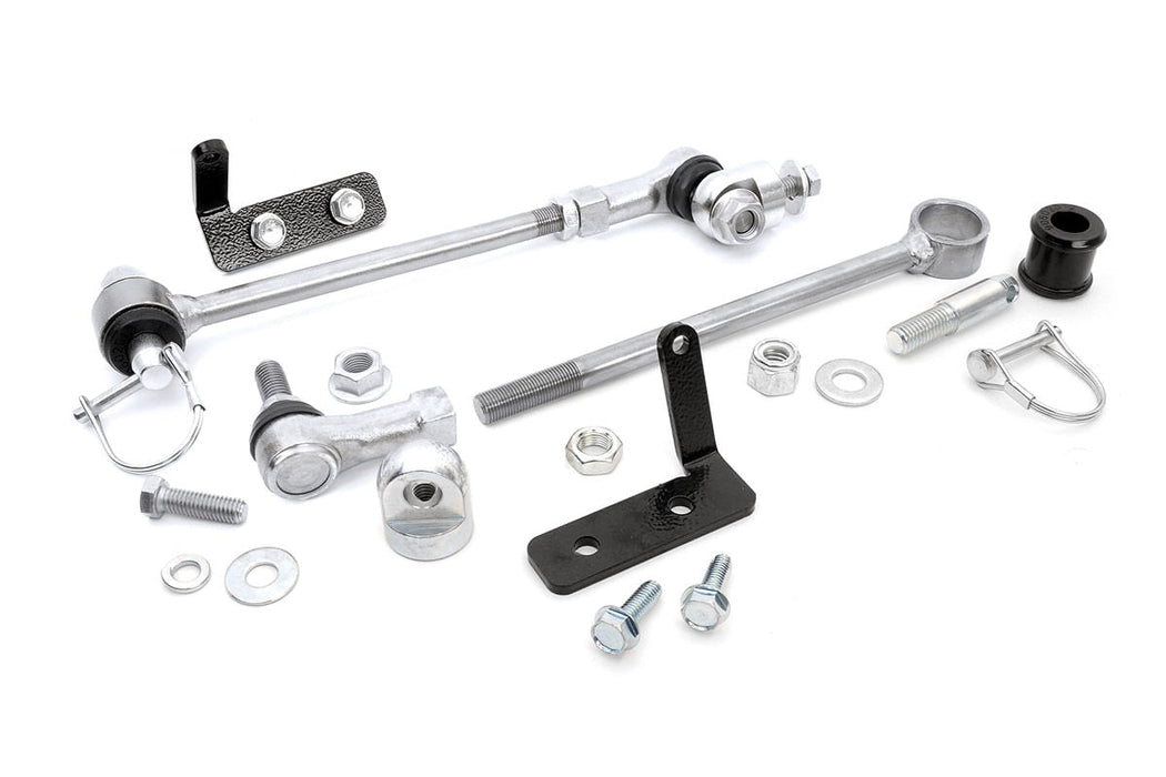 Rough Country Quick Disco Sway Links - 3.5-6.5 Inch Lift | Jeep Cherokee XJ (84-01)/Comanche MJ (86-92)