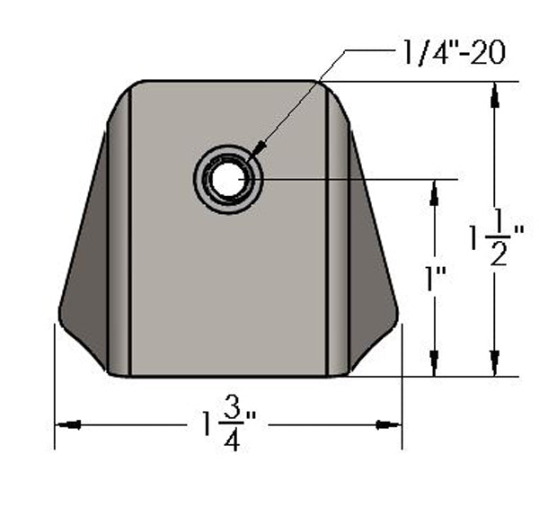 1/4"-20 Trick Tab 