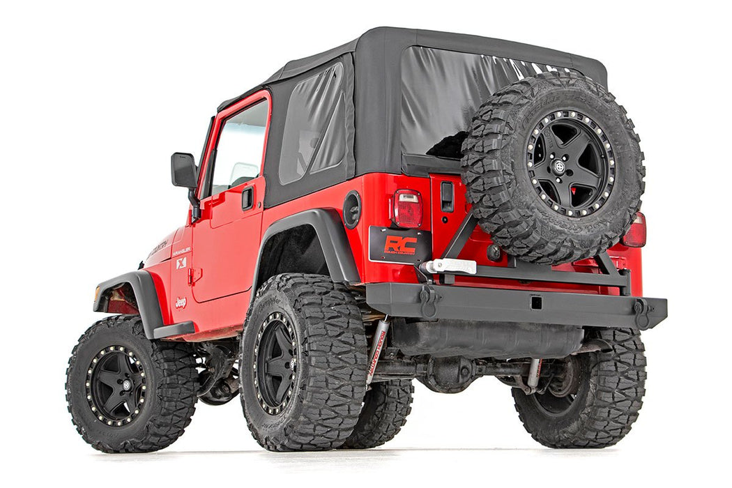Rough Country Rear Bumper - Tire Carrier | Jeep Wrangler TJ (97-06)/Wrangler Unlimited (04-06)