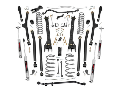 Rough Country 6 Inch Lift Kit, Long Arm, Jeep Wrangler Unlimited 4WD (2004-2006)
